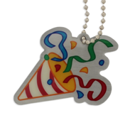 Celebrating Community Party Travel Tag - Party Popper