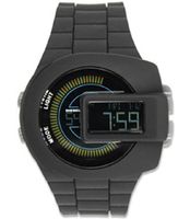 Horlogeband (Band + Kastcombinatie) Diesel DZ7274 Onderliggend Silicoon Zwart 28mm
