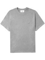 AMI Paris logo-embroidered cotton T-shirt - Gris - thumbnail