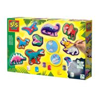 SES gieten en schilderen - dino fantasie