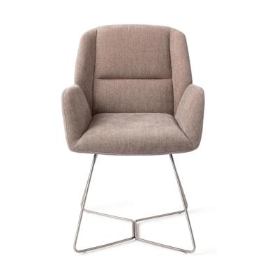 Jesper Home Myoko eetkamerstoel Greystones beehive steel