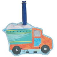 Floss & Rock Bagage Label Truck - 15.5 x 10 cm - Met Naamkaartje - thumbnail