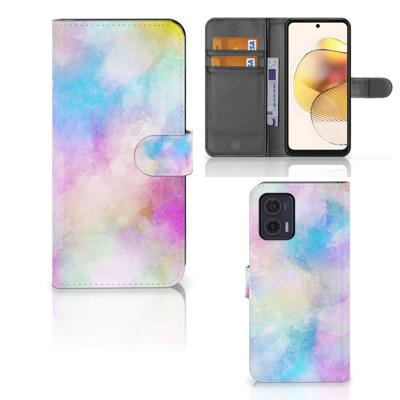 Hoesje Motorola Moto G73 Watercolor Light | Portemonnee hoesje