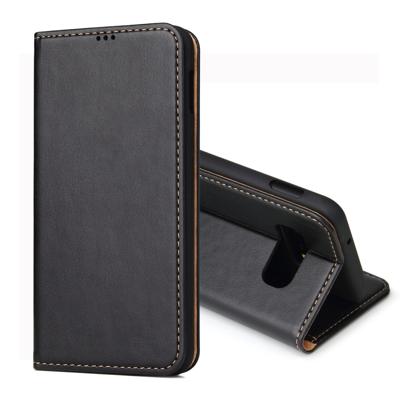 Dermis textuur PU horizontale Flip lederen case voor Galaxy S10 E met houder & kaartsleuven & portemonnee (zwart)