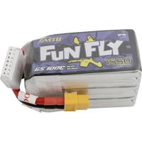 Tattu LiPo accupack 22.2 V 1550 mAh Aantal cellen: 6 100 C Softcase XT60