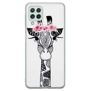 Samsung Galaxy A22 4G siliconen hoesje - Giraffe