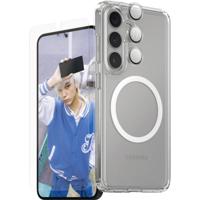 PanzerGlass CARE Flagship 3-in-1 Set (hoesje + beschermglas) Samsung Galaxy S25+ Transparant Inductieve lading, Stootbestendig
