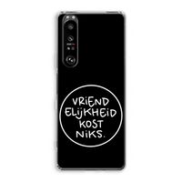 Vriendelijkheid: Sony Xperia 1 III Transparant Hoesje
