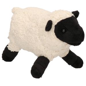 Knuffeldier/knuffelbeestje wit schaap 18 cm