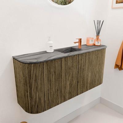 Toiletmeubel Mondiaz Joya Dlux | 93.2 cm | Meubelkleur Dusk | Faye wastafel Sombra Wasbak Midden | 1 kraangat