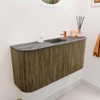 Toiletmeubel Mondiaz Joya Dlux | 93.2 cm | Meubelkleur Dusk | Faye wastafel Sombra Wasbak Midden | 1 kraangat