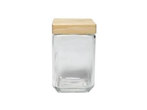 Voorraadpot glas 11x11xh18,5cm 1,7L