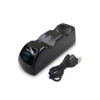 USB dual Charger Dock station met LED-indicator voor PS4 draadloze controller (zwart)