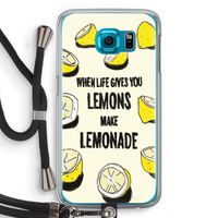 Lemonade: Samsung Galaxy S6 Transparant Hoesje met koord