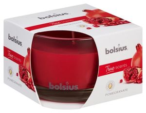 Bolsius True Scents geurglas 63/90 pomegranate (1 st)