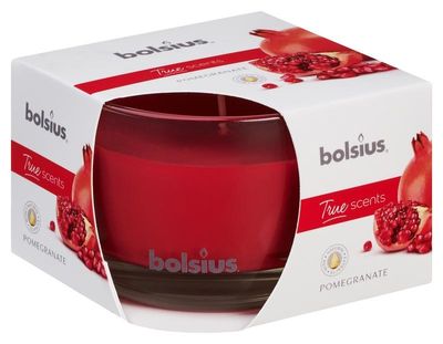 Bolsius True Scents geurglas 63/90 pomegranate (1 st)
