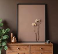 Gedroogde bloemen Minimalistische poster