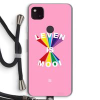 Het Leven Is Mooi: Pixel 4a 5G Transparant Hoesje met koord