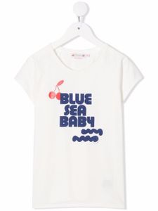 Bonpoint t-shirt en coton biologique à slogan - Blanc