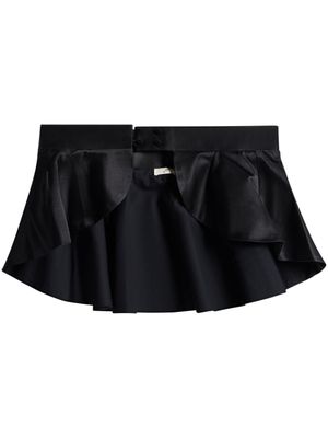 BITE Studios ceinture en satin à volants - Noir