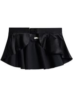 BITE Studios ceinture en satin à volants - Noir