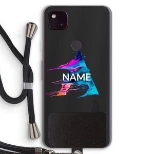 Abstract Spectrum: Pixel 4a 5G Transparant Hoesje met koord