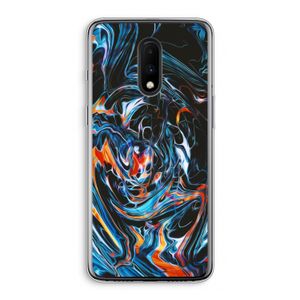 Black Unicorn: OnePlus 7 Transparant Hoesje