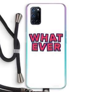 Whatever: Oppo A92 Transparant Hoesje met koord