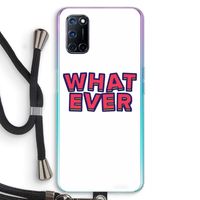 Whatever: Oppo A92 Transparant Hoesje met koord