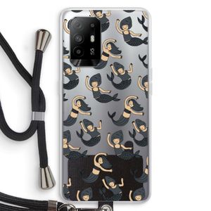 Zeemeermin: Oppo A95 5G Transparant Hoesje met koord