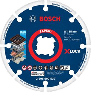 Bosch Accessoires Expert Diamond Metal Wheel X-LOCK doorslijpschijf 115 x 22,23 mm - 1 stuk(s) - 2608900532