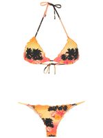 Amir Slama bikini à imprimé Ilha de Hibiscus - Orange - thumbnail