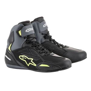 ALPINESTARS Faster-3 Drystar, Motorschoenen, Zwart-Grijs-Geel Fluo