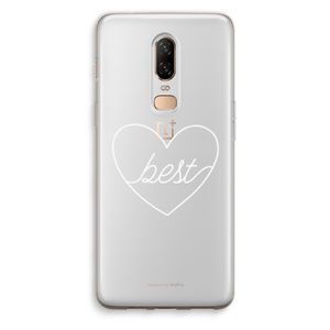 Best heart pastel: OnePlus 6 Transparant Hoesje