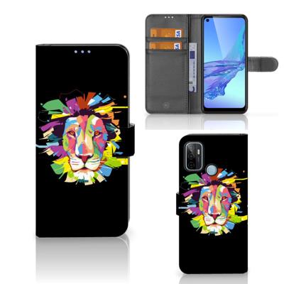 OPPO A53 | OPPO A53s Leuk Hoesje Lion Color OPPO A53 | OPPO A53s Leuk Hoesje Lion Color