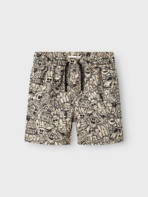 Name it zomer zwembroek jongens - taupe - Nkmzatoony