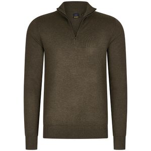 Half Zip Trui Cold Brown