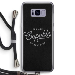 Capable: Samsung Galaxy S8 Transparant Hoesje met koord