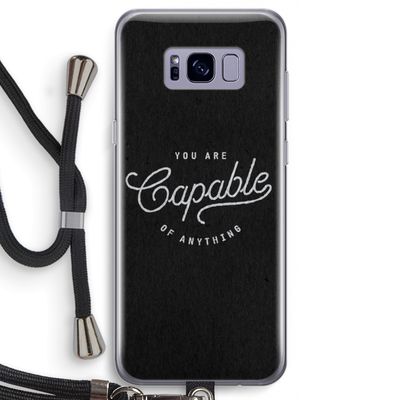 Capable: Samsung Galaxy S8 Transparant Hoesje met koord