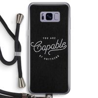 Capable: Samsung Galaxy S8 Transparant Hoesje met koord
