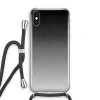Musketon Halftone: iPhone XS Transparant Hoesje met koord
