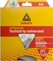 Tochtstrip univ 9x7mm transp.6m - Deltafix