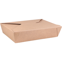 Depa Bak | Karton + PP | maaltijdbox | 158x48mm | bruin | 200 stuks