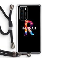 Abstract Spectrum: Huawei P40 Transparant Hoesje met koord