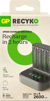 GP batterijlader usb 2h met 4x2600ma aa batterij + dock - 3503072
