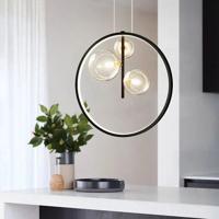 Nordic Bubble Glazen Hanglampen Met Ring