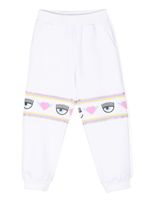 Chiara Ferragni Kids pantalon de jogging à coupe fuselée - Blanc - thumbnail