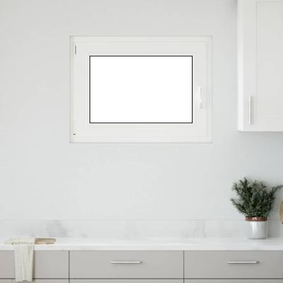 Kelderraam "RISOR" 80x70 cm draai-kiep DIN links antraciet