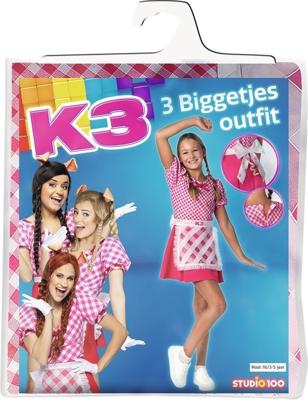 K3 verkleedjurk 3 biggetjes