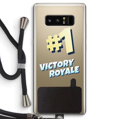 Victory Royale: Samsung Galaxy Note 8 Transparant Hoesje met koord